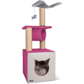 تصویر درخت گربه سه طبقه نیناپت کد Z Ninapet Cat Tree Code Z