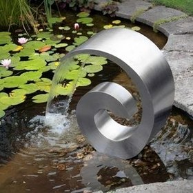 تصویر آبنما استخری مدل کرتین حلزون 