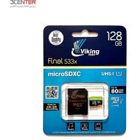 تصویر رم 128 گیگ Vikingman 128GB Class10 UHS-I U1 Memory Card 