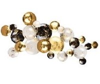 تصویر دیوارکوب فلزی مدل زنون - دیوارکوب فلزی طلایی/ 