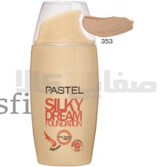 تصویر کرم پودر شماره 353 پمپی پاستل وپایه های آرایشی PASTEL Silky Dream Foundation 