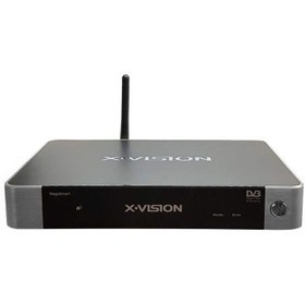 تصویر گیرنده دیجیتال و اسمارت باکس ایکس ویژن Hybrid Smart Box XVision XSMT-220K DVB-T2 
