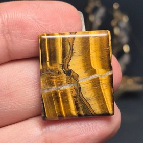 تصویر نگین سنگ طبیعی چشم ببر معدنی نمونه خاص کد 60394 