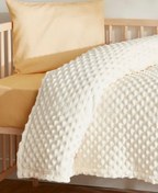 تصویر پتوی یک نفره پسرانه و دخترانه بچگانه پتو جوانه لیلی ECRU کودک 90X110 سانتی متر کاراجا Karaca Home 