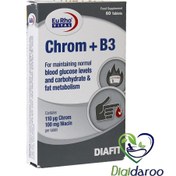 تصویر قرص کروم پلاس ب3 یوروویتال 60 عدد ا EuRhoVital Chrom+B3 Tablet EuRhoVital Chrom+B3 Tablet