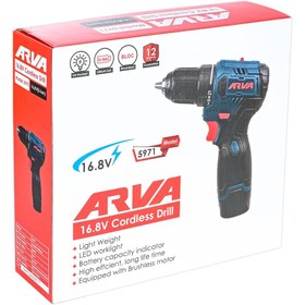 تصویر دریل شارژی براشلس ۱۶.۸ ولت ۵۹۷۱ آروا ARVA Brushless Drill