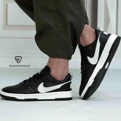 تصویر نایکی مردانه مشکی Men's sports shoes, Nike model, black