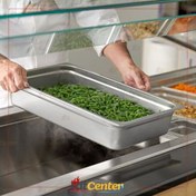 تصویر بن ماری استیل ۱/۱ عمق ۱۰ سانتی متر درب دار 