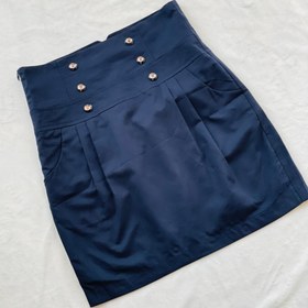 تصویر دامن سرمه ای 