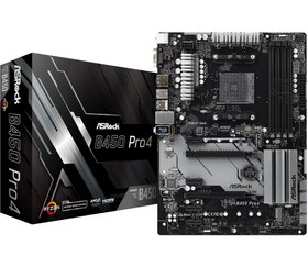تصویر مادربرد ASRock B550 PRO4 ASRock B550 PRO4 AM4 AMD B550 SATA 6Gb/s ATX AMD Motherboard