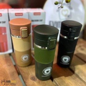 تصویر تراول ماگ دور سیلیکونی 500 میل travel mug