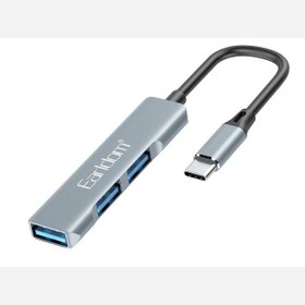 تصویر هاب تایپ سی 3 پورت ارلدام EARLDOM 3port HUB model 