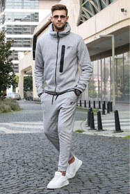 تصویر ست لباس ورزشی مردانه مدمکست طرح آنتراسیت 