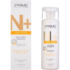 تصویر شامپو ملایم روزانه پریم N+ پوست سر حساس و موهای نازک 250 میل Prime N+ Hibi Norm Daily Mild Shampoo Sensitive Scalp Delicate Hair 250ml