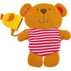 تصویر ست لیف کودک 0200 TEDDY AND DUCK BATH MITT SET hape 