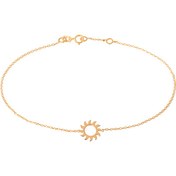 تصویر پابند طلا زنجیری روژ 