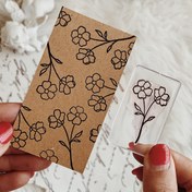 تصویر مهر ژلاتینی کد 538 ( گل و برگ ) 