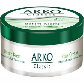 تصویر کرم مرطوب کننده 48 ساعته حاوی گلیسیرین مخصوص پوست های خشک حجم 250 میل آرکو Arko Natural Cream