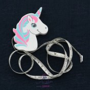 تصویر متر خیاطی فانتزی جمع شو طرح یونیکورن ۱۵۰ سانتی 