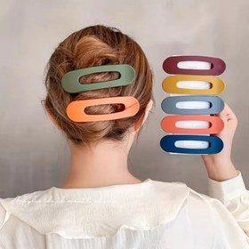 تصویر گیره مو مات پاستیلی 