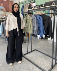 تصویر شومیز گره ای یاسی 