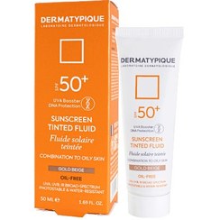 تصویر کرم ضد آفتاب درماتیپیک فلویید SPF50 فاقد چربی رنگ طلایی 50 میلی لیتر Dermatypique Sunscreen Tinted Fluid SPF50 Oil Free Gold Beige 50ml