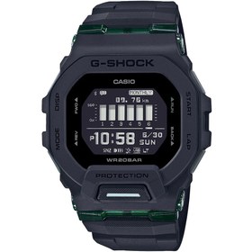 تصویر ساعت مچی دیجیتال با صفحه مشکی و بند رزینی مردانه مدل GBD-200-1DR برند g-shock Digital Black Dial Resin Band Men's Watch GBD-200-1DR