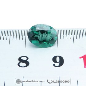 تصویر نگین انگشتر توپاز سبز خوش رنگ _کد:۳۴۳۲۳ 