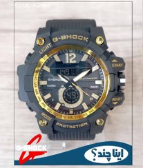 تصویر ساعت مچی مردانه جیشاک دو زمانه ساعت GSHOCK کد ASM64 