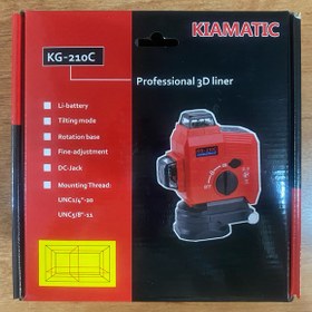 تصویر تراز لیزری ۳۶۰*۳ درجه کیاماتیک مدل KG-210c Kiamatic Laser Level 3*360 Model KG-210c