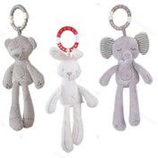 تصویر آویز کریر جغجغه ای طرح حیوانات 