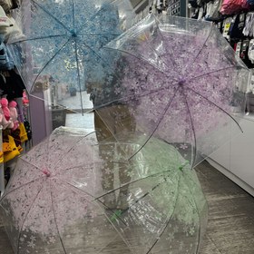 تصویر چتر شفاف شکوفه 