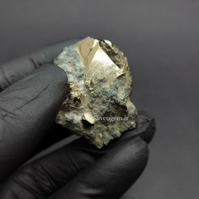 تصویر راف سنگ پیریت طلایی آینه ای (کدA132) 
