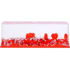 تصویر دکوری قلب معلق قرمز 