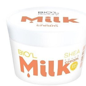 تصویر کرم میلک شیر و شیا مناسب پوست نرمال تا خشک کاسه ای200میل بیول Biol Milk And Shea Cream For Normal And Dry Skins 200ml