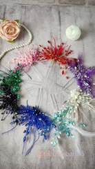 تصویر سنجاق سر زنانه پردار مناسب شنیون 