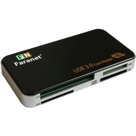 تصویر کارتخوان حافظه 3.0 USB فرانت Faranet USB 3.0 Card Reader