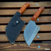 تصویر ساتور صربستانی فولادی باغلاف تیغه فولادی برش قوی 