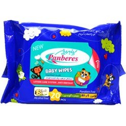 تصویر دستمال مرطوب پاک کننده کودک 20 عددی Baby wipes 20