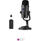 تصویر میکروفون استودیویی بی سیم/با سیم بویا مدل BY-PM500W BOYA BY-PM500W WIRED-WIRELESS DUAL-FUNCTION MICROPHONE