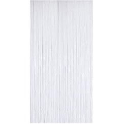 تصویر پرده تزیینی متالایز سفید 