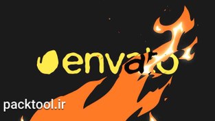 تصویر دانلود پروژه آماده انفجار آتش افتر افکت Fire Explosion Logo Opener 
