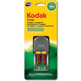 تصویر خرید شارژر باتری قلمی Kodak K630E به همراه دو باتری قلمی 