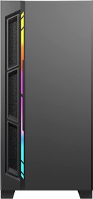 تصویر کیس Antec NX400 Antec NX Series NX400, Mid-Tower ATX Gaming Case, Tempered Glass Side Panel, LED Strip Front Panel, 360 mm Radiator Support, 1 x 120 mm ARGB Fan Included