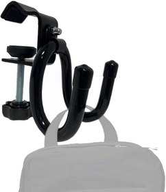 تصویر Pmsanzay Backpack Hanger Handbag Organizer Lunch Bag Storage Purse Hook Bag Rack Laptop Bag Holder Clamp-On Desk Mount Backpack Hanger to Reduce Desk Clutter (Hold Up to 20 lb. Capacity) 