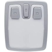 تصویر مجموعه چراغ سقف جلو- خاكستري روشن( دناودناپلاس بدون سانروف) دنا شرکتی اصل ایساکو 