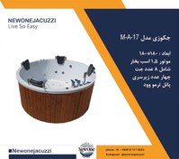 تصویر جکوزی و وان حمام چهار نفره نیووان مدل M-A-17 سایز ۱۸۰*۱۸۰ 