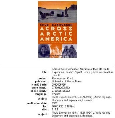 Across Arctic America Narrative of the