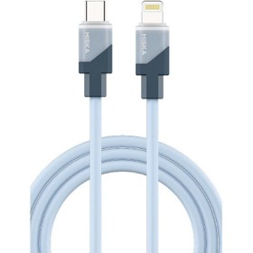 تصویر کابل تبدیل USB-C به لایتنینگ هیسکا مدل LX-881CL طول 1.2 متر 