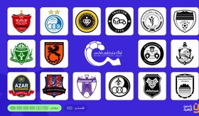 تصویر پکیج لوگو تیم های لیگ برتر خلیج فارس 